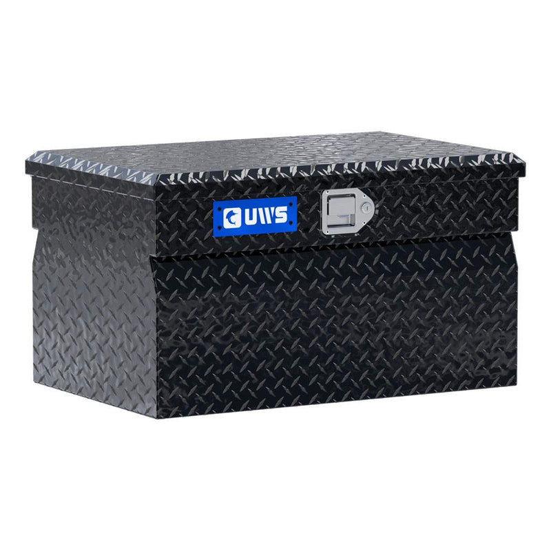UWS 30" Utility Chest Box in Gloss Black, front three-quarter studio view