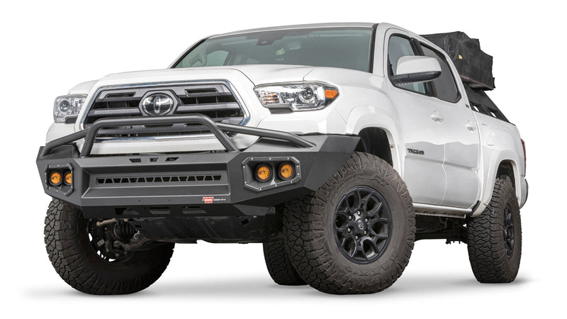 Warn Ascent XP Front Bumper for 2016-2023 Toyota Tacoma, shown installed on the truck