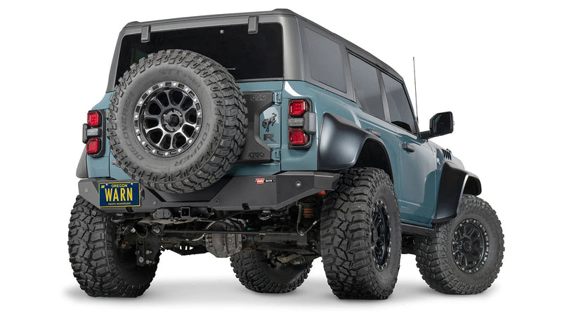 Warn Elite Rear Bumper for 2021-2026 Ford Bronco, low rear view