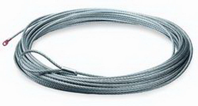 Warn Replacement Steel Winch Rope - 7/32" x 43', for 3700 DC / 4000 DC, coiled