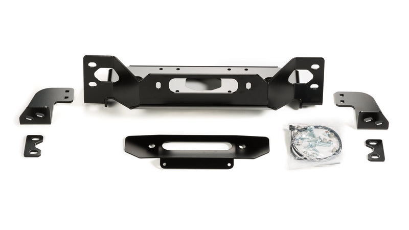 Warn Winch Mounting Plate for 2020-2026 Jeep Gladiator / 2018-2026 Jeep Wrangler, kit contents
