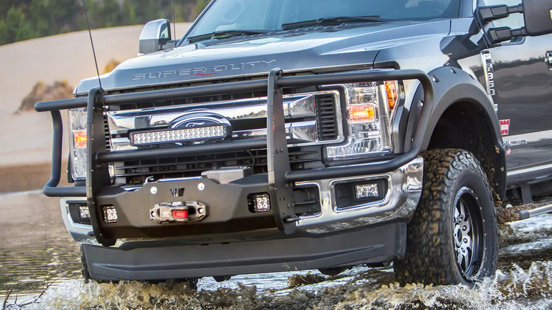 Warn Trans4mer Gen III Full Grille Guard Kit for 2017-2022 Ford F-250/F-350/F-450/F-550 Super Duty, alternate view