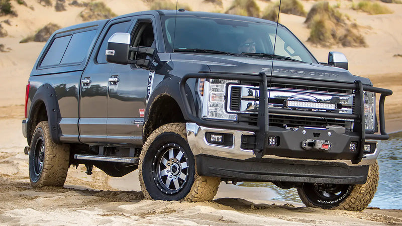 Warn Trans4mer Gen III Full Grille Guard Kit for 2017-2022 Ford F-250/F-350/F-450/F-550 Super Duty, alternate view
