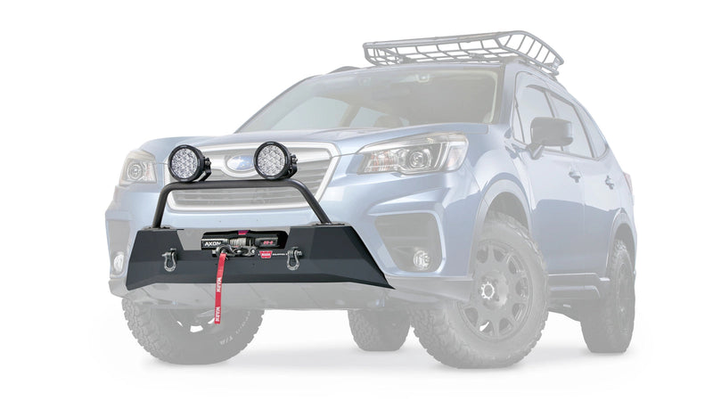 Warn Semi-Hidden Winch Mount for 2019-2021 Subaru Forester, ghost view with the vehicle faded out