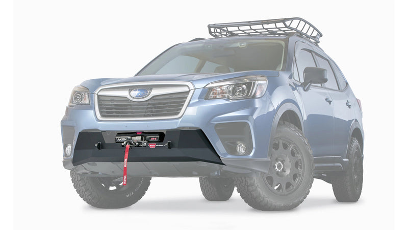 Warn Semi-Hidden Winch Mount for 2019-2021 Subaru Forester, ghost view with the vehicle faded out