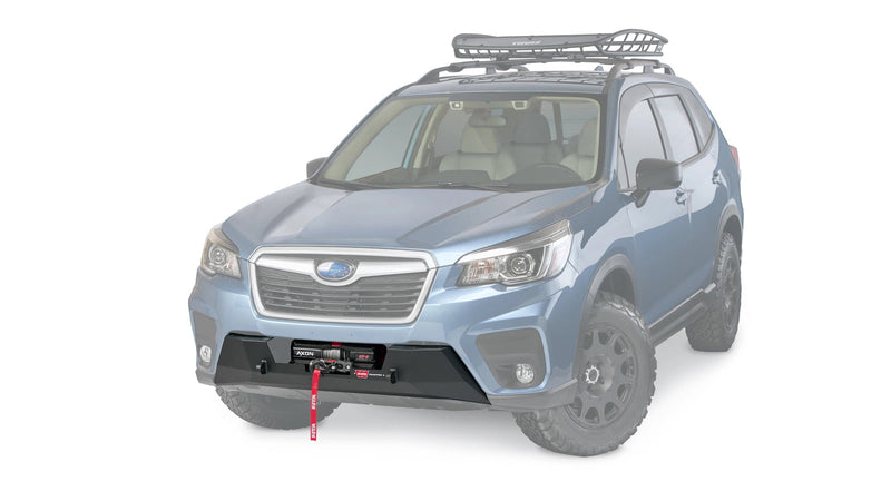 Warn Semi-Hidden Winch Mount for 2019-2021 Subaru Forester, ghost view with the vehicle faded out