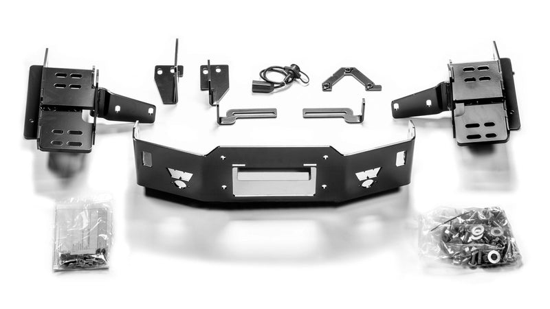 Warn Semi Hidden Winch Mount for 2020-2026 Ford F-250/F-350/F-450/F-550 Super Duty, kit contents