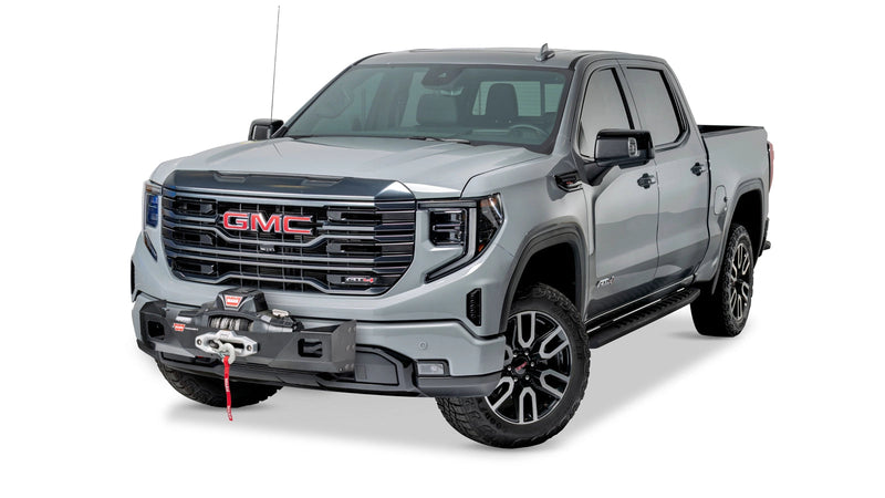 Warn Trans4mer Gen III Mounting Brackets for 2019-2021 GMC Sierra 1500, shown installed behind the Trans4mer winch carrier (sold separately)