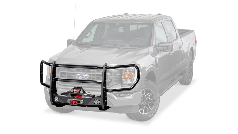 Warn Trans4mer Gen III Grille Guard Kit for 2021 Ford F-150, ghost view with the vehicle faded out