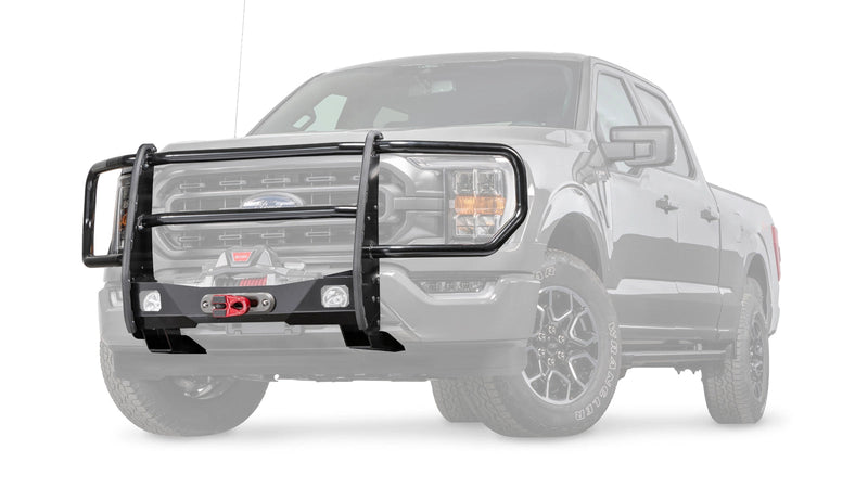 Warn Trans4mer Gen III Grille Guard Kit for 2021 Ford F-150, ghost view with the vehicle faded out