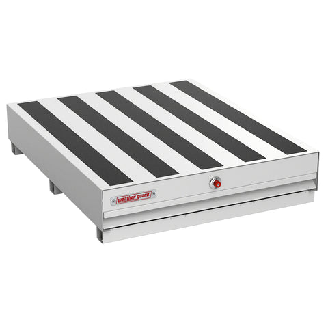 Weather Guard 308-3-04 PACK RAT steel drawer unit in white, closed, three-quarter hero view