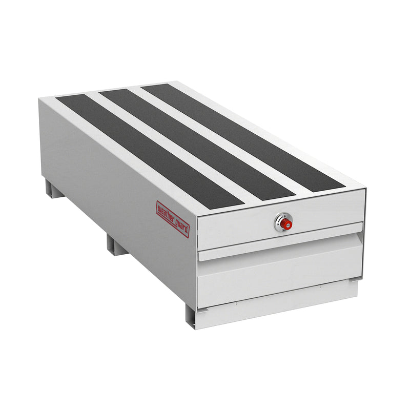 Weather Guard 336-3-04 PACK RAT steel drawer unit in white, closed, three-quarter hero view
