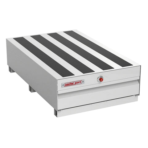 Weather Guard 337-3-04 PACK RAT steel drawer unit in white, closed, three-quarter hero view
