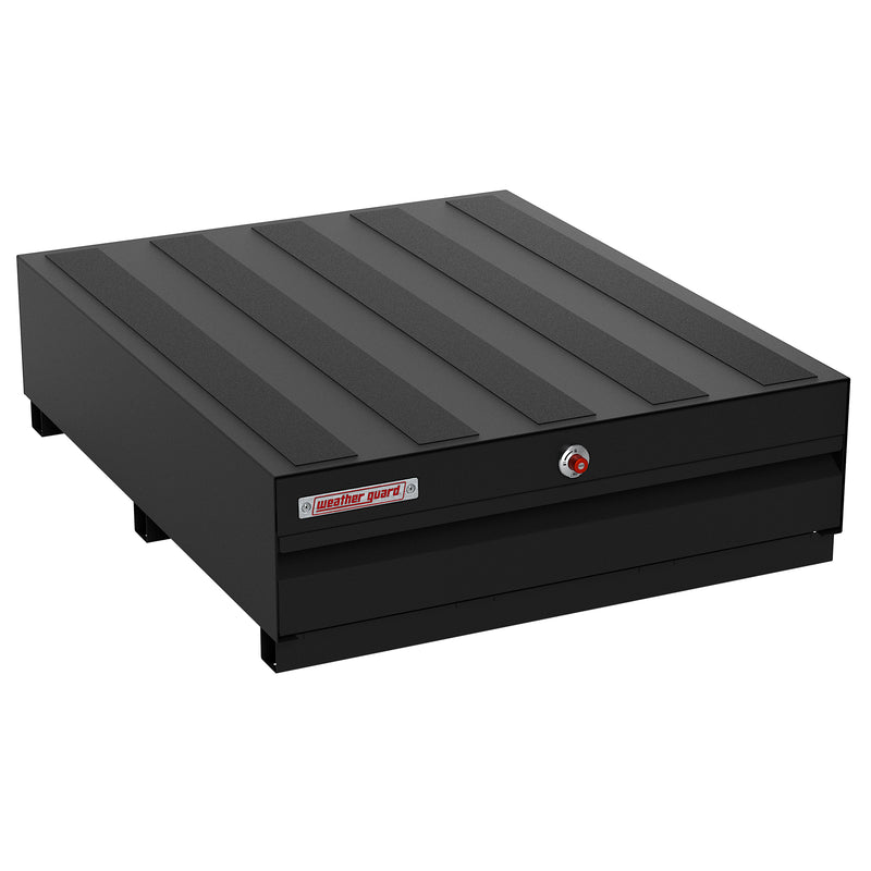 Weather Guard 338-5-04 PACK RAT steel drawer unit in black, closed, three-quarter hero view