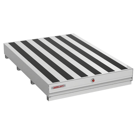 Weather Guard 379-3-04 PACK RAT steel drawer unit in white, closed, three-quarter hero view