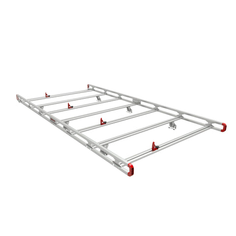 Weather Guard ASRL001 Long Safari Aluminum Van Roof Rack, studio three-quarter view on a plain white background