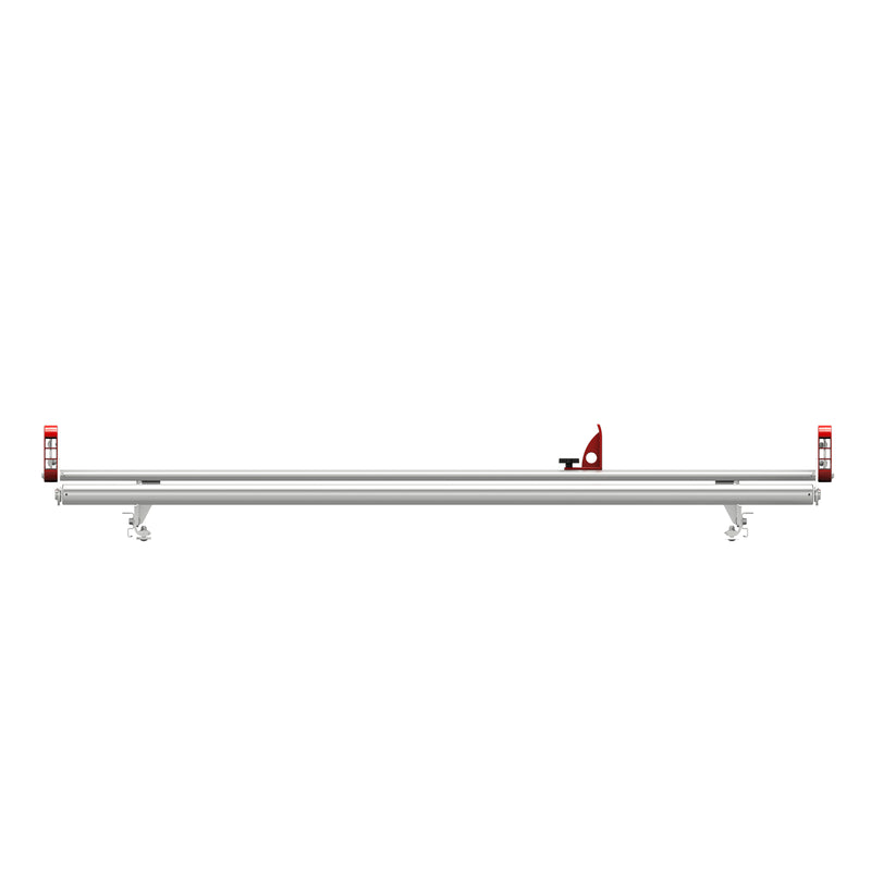 Weather Guard ASRS001 Standard Safari Aluminum Van Roof Rack, right side elevation of the standard rack