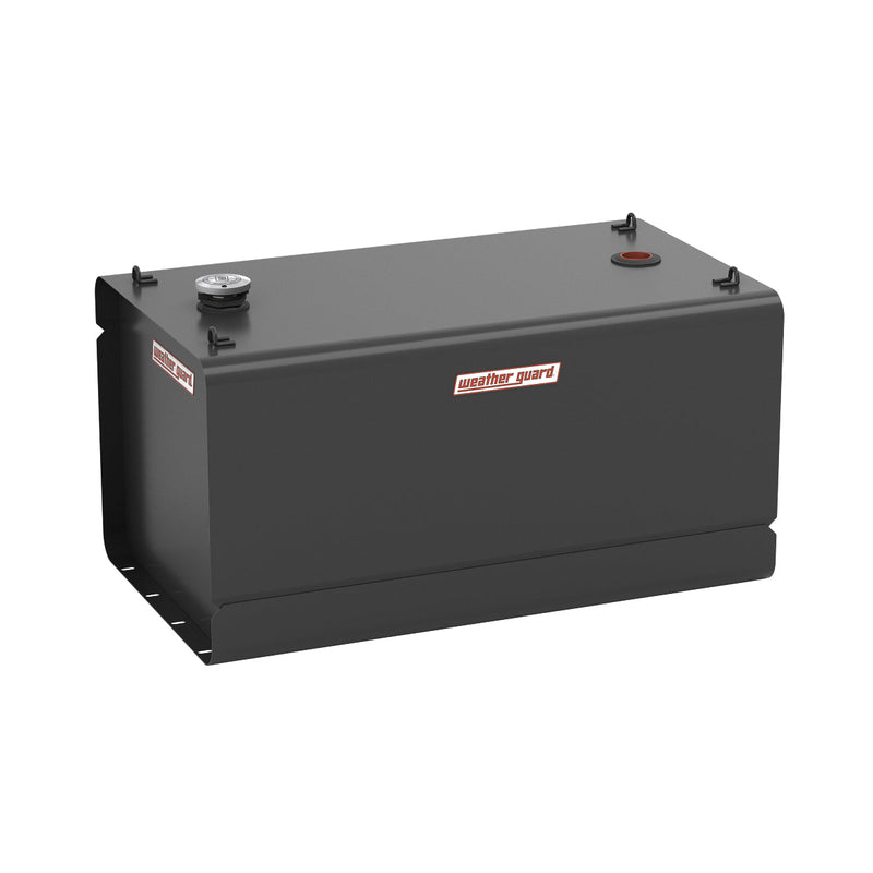 Weather Guard matte black steel rectangular transfer tank