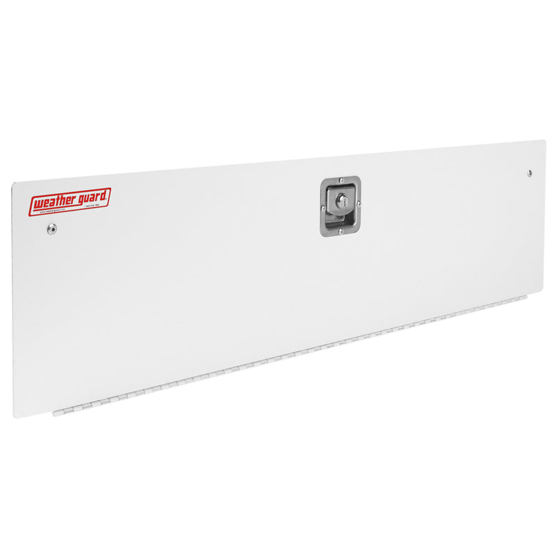 Weather Guard white steel EZ-Cube shelf door with locking T-handle