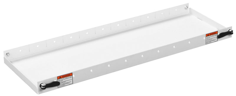 Weather Guard white steel van accessory shelf