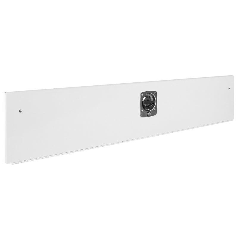 Weather Guard white steel van shelf door with locking T-handle