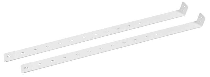 Weather Guard pair of white steel van shelf supports