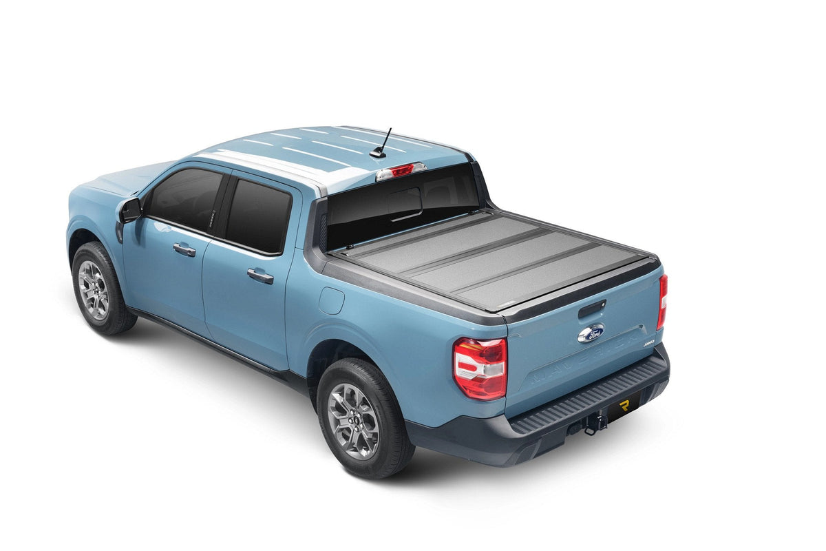 BAKFlip MX4 hard folding tonneau cover on a 2022 Ford Maverick in a studio