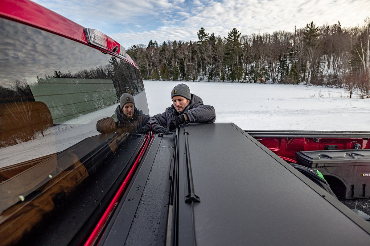 BAKFlip MX4 hard folding cover on a 2023 Ford F-250 Super Duty