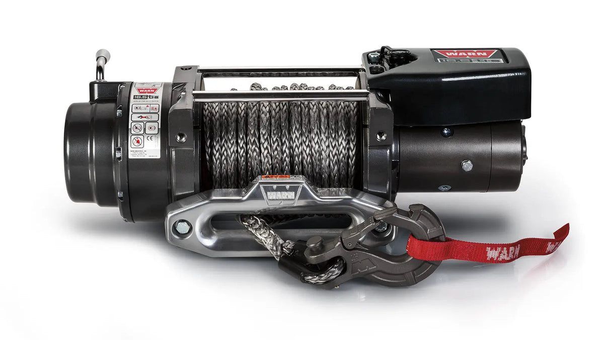 Warn 16.5ti-S Thermometric Self-Recovery Winch, 16,500 lb, 80' Spydura Pro Synthetic Rope (97740)