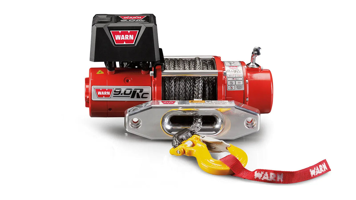 Warn 9.0Rc Rock Crawling Winch, 9,000 lb, 50' Synthetic Rope, Short Drum (71550)