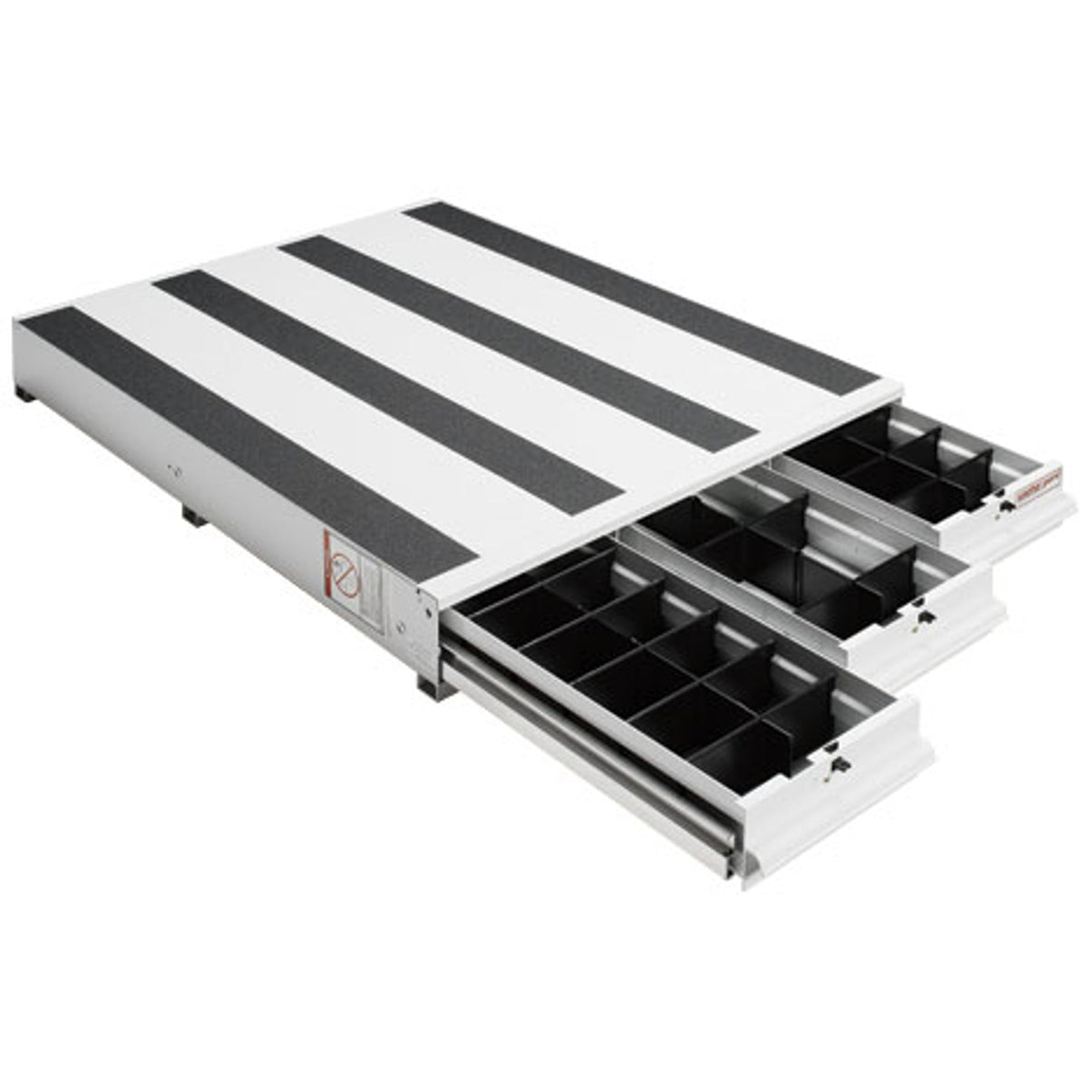 Weather Guard ITEMIZER Aluminum Lateral Drawer Unit, White, 3 Drawer (317-3)
