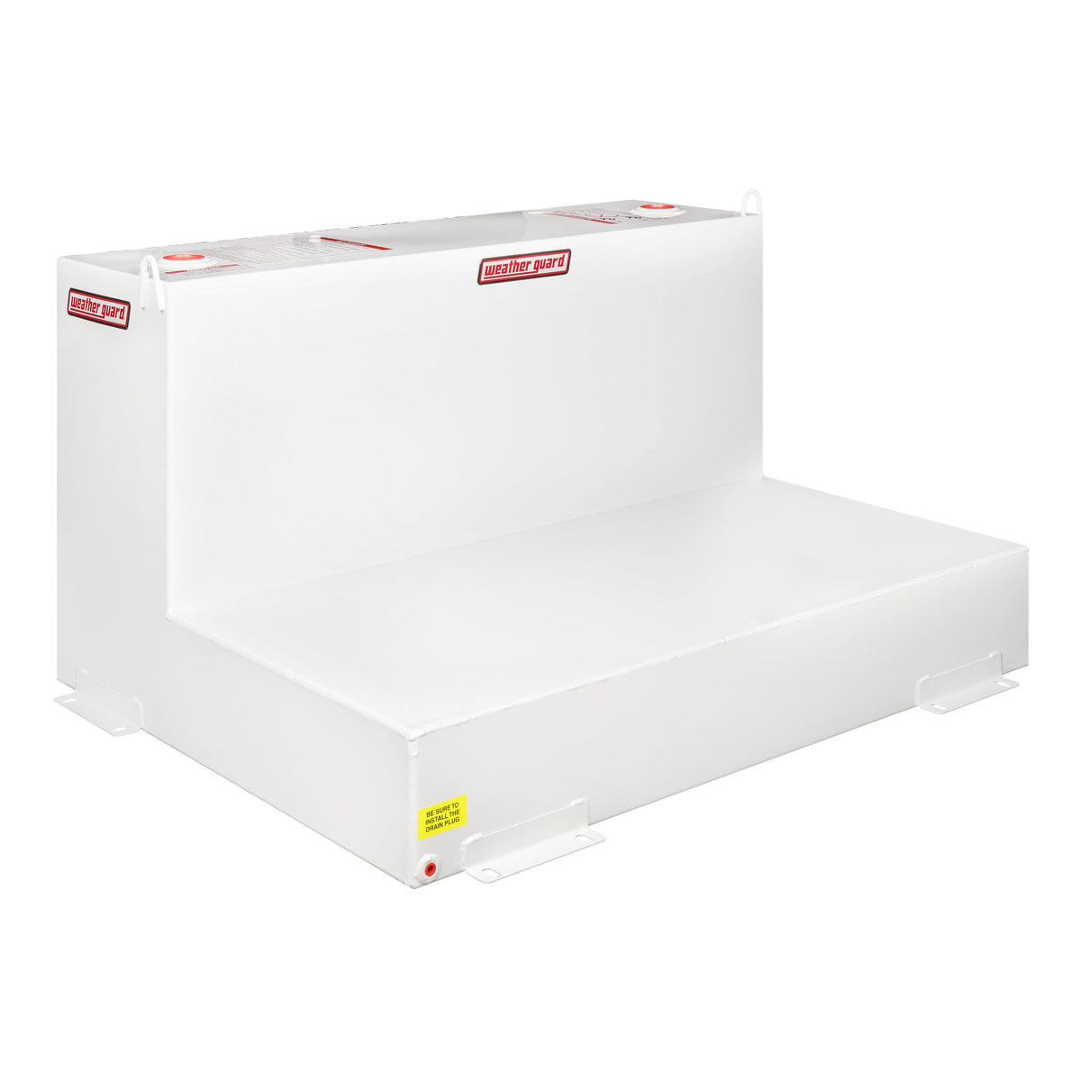Weather Guard 110 Gallon L-Shape Steel Transfer Tank, Brite White (362-3-02)