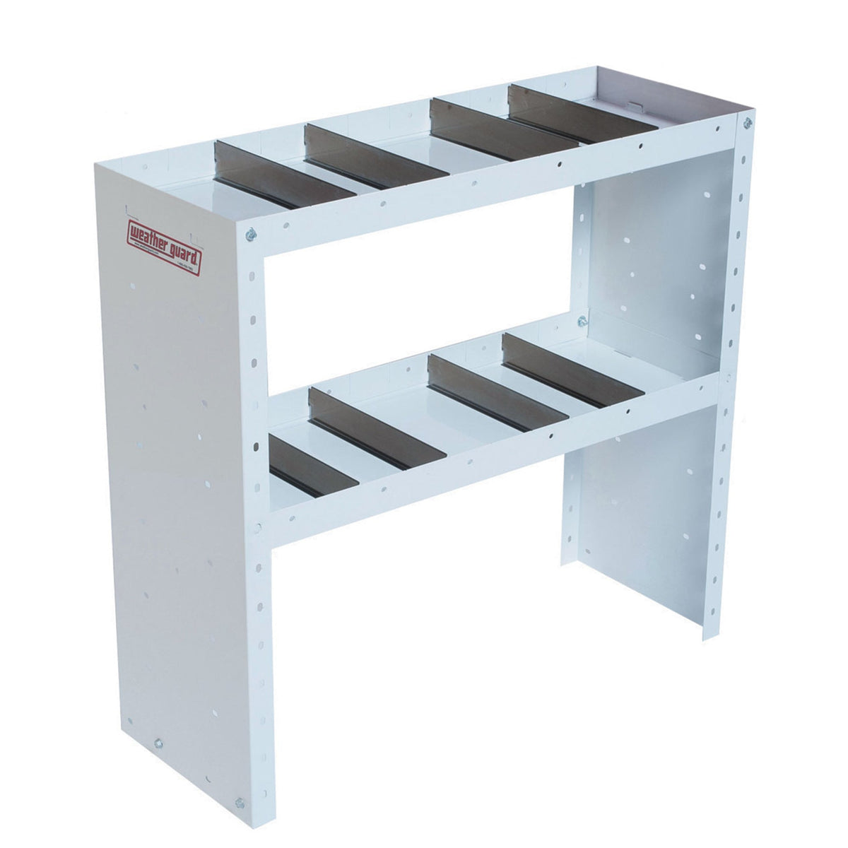 Weather Guard Heavy Duty 2-Shelf Adjustable Steel Van Storage Unit, 36"W x 13.5"D x 34"H (9333-3-03)