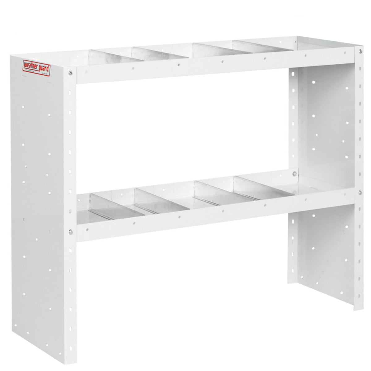 Weather Guard Heavy Duty 2-Shelf Adjustable Steel Van Storage Unit, 42"W x 13.5"D x 34"H (9334-3-03)