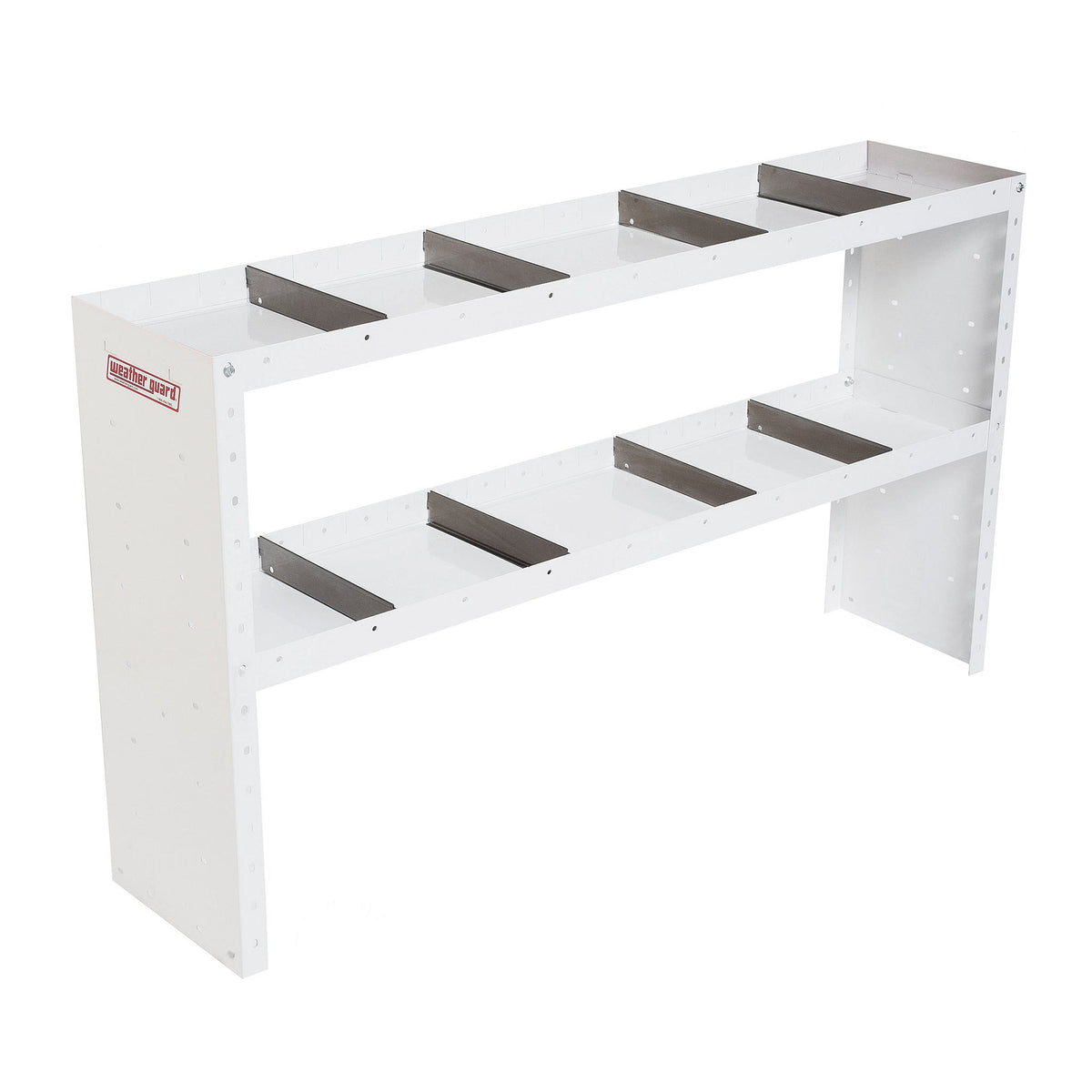 Weather Guard Heavy Duty 2-Shelf Adjustable Steel Van Storage Unit, 60"W x 13.5"D x 34"H (9336-3-03)