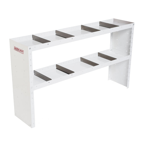 Weather Guard Heavy Duty 2-Shelf Adjustable Steel Van Storage Unit, 60"W x 13.5"D x 34"H (9336-3-03)