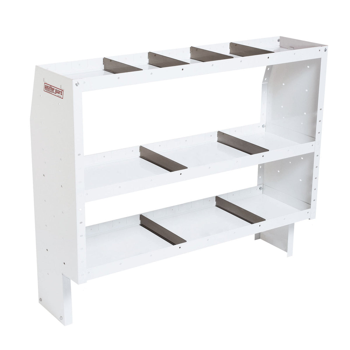 Weather Guard Heavy Duty 3-Shelf Adjustable Steel Van Storage Unit, 52"W x 16"D x 44"H (9345-3-03)