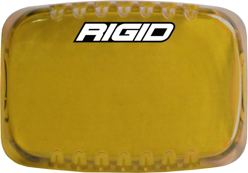 Rigid SR-M Pod Cover in yellow with Rigid logo, front view on white
