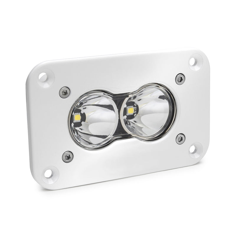 Baja Designs S2 Pro White Flush Mount LED Auxiliary Light Pod, with Spot pattern, studio photo