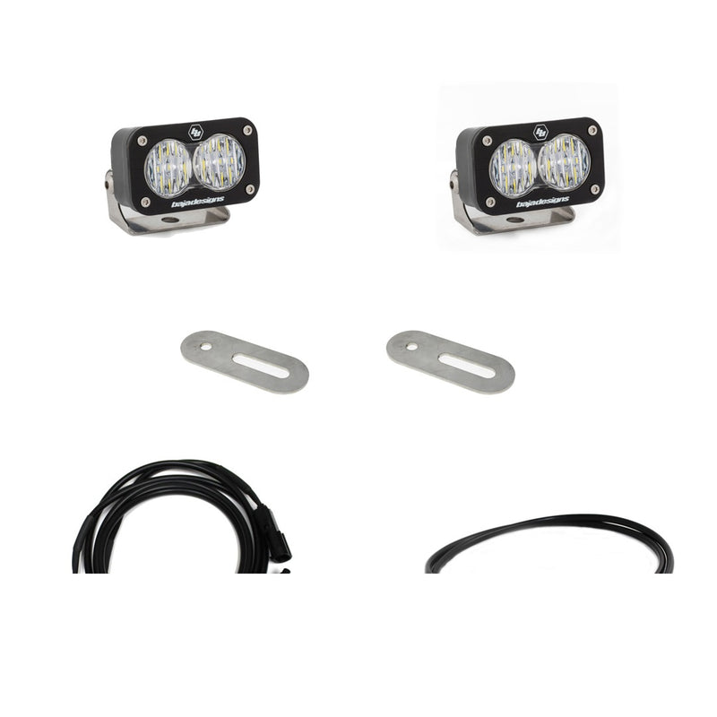 Baja Designs S2 Sport Dual Reverse Light Kit for 2017-2022 Ford F-250/F-350 Super Duty, with Upfitter wiring type, studio photo