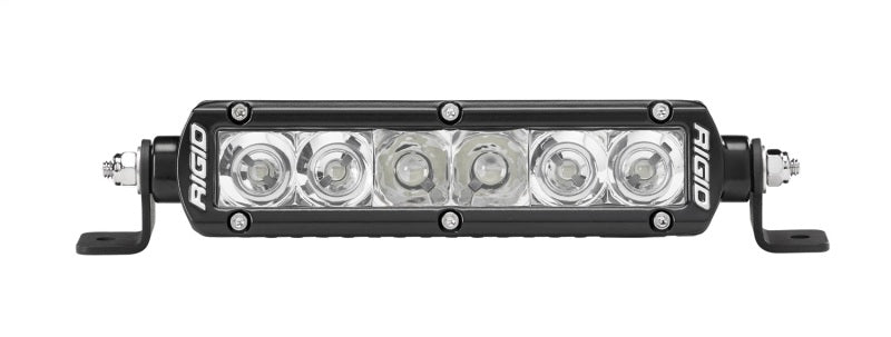 Rigid SR-Series PRO 6" Spot/Flood Combo light bar, front view on white
