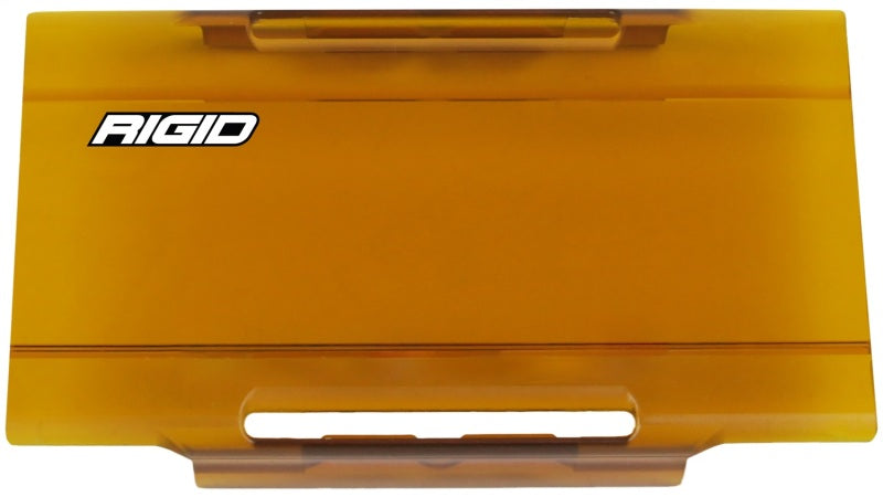 Rigid E-Series 6" Cover in yellow with Rigid logo, front view on white