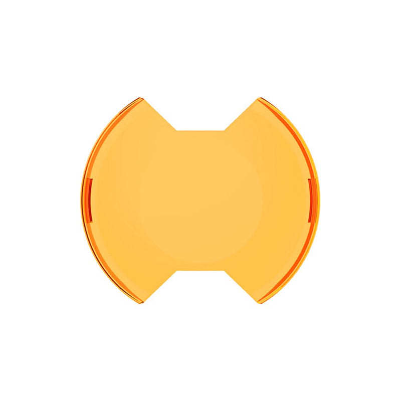 KC HiLiTES SlimLite 6" LED Light Shield, amber SlimLite 6 inch shield, front view
