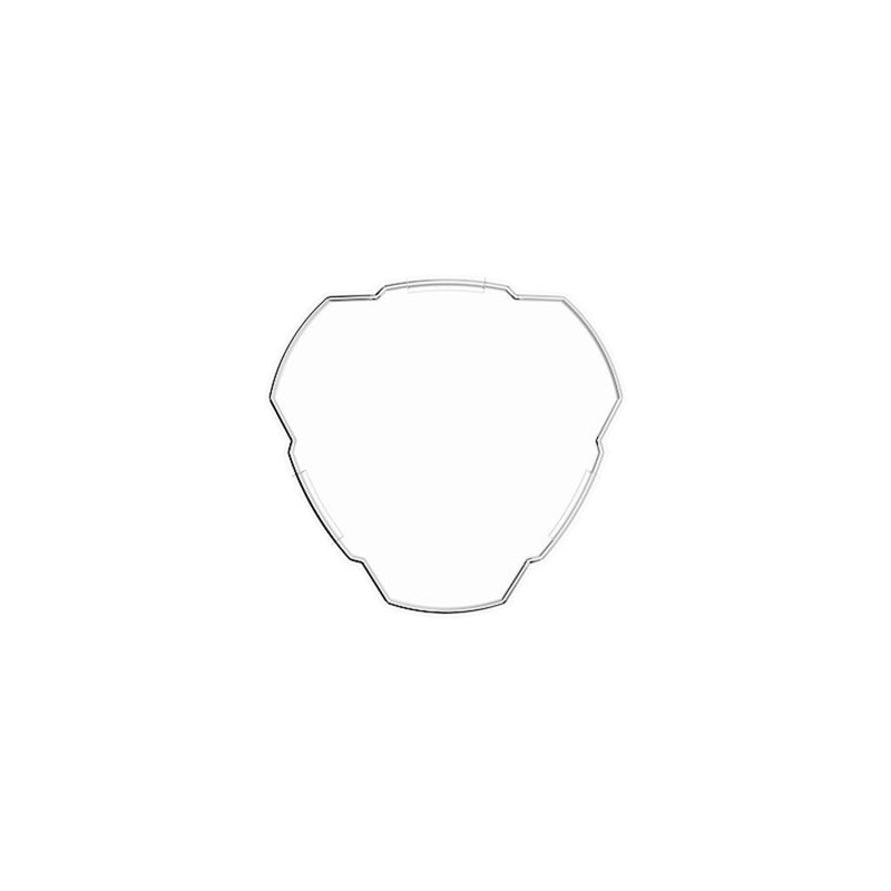KC HiLiTES FLEX ERA 3 Light Shield & Cover, clear light shield, front view