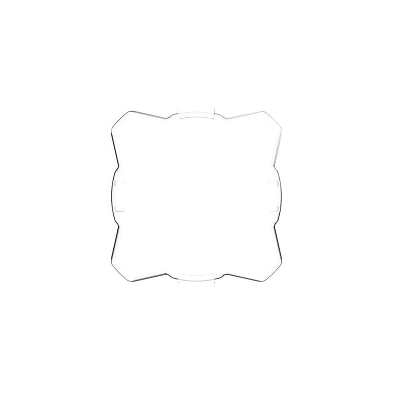 KC HiLiTES FLEX ERA 1 Light Cover & Shield, clear FLEX ERA 1 light shield, front view