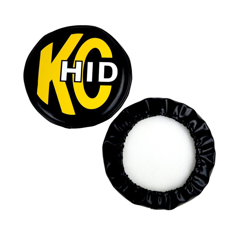 KC HiLiTES 8" Round Light Cover Pair, HID vinyl cover with its inner side shown