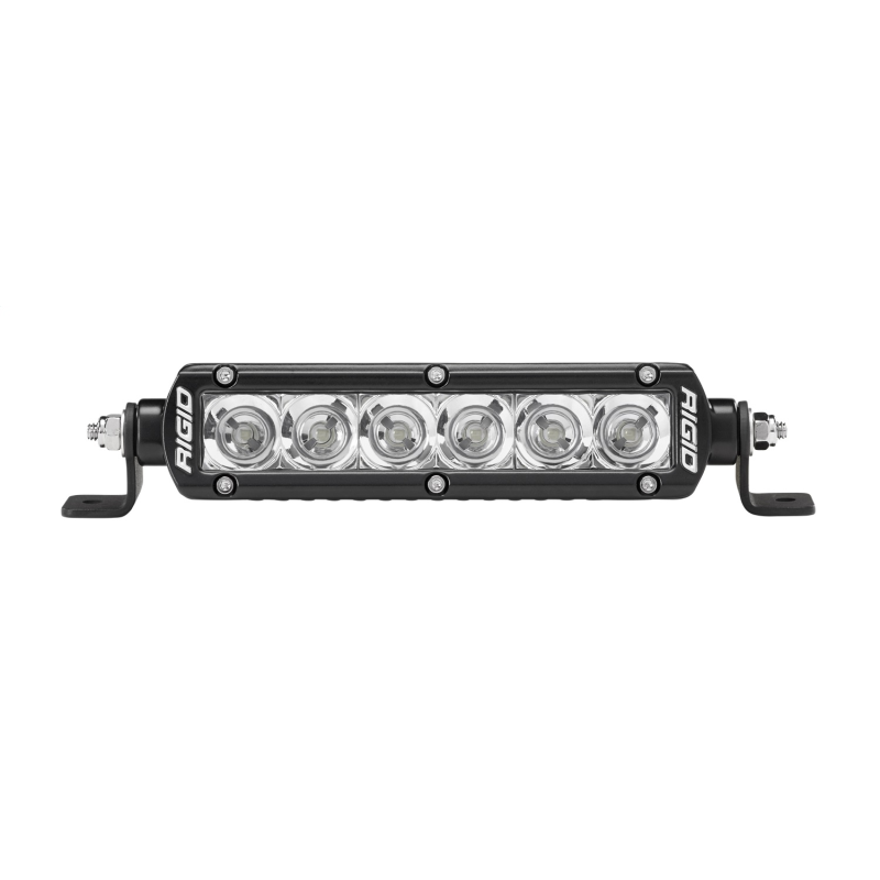 Rigid SR-Series PRO 6" Flood light bar, front view on white