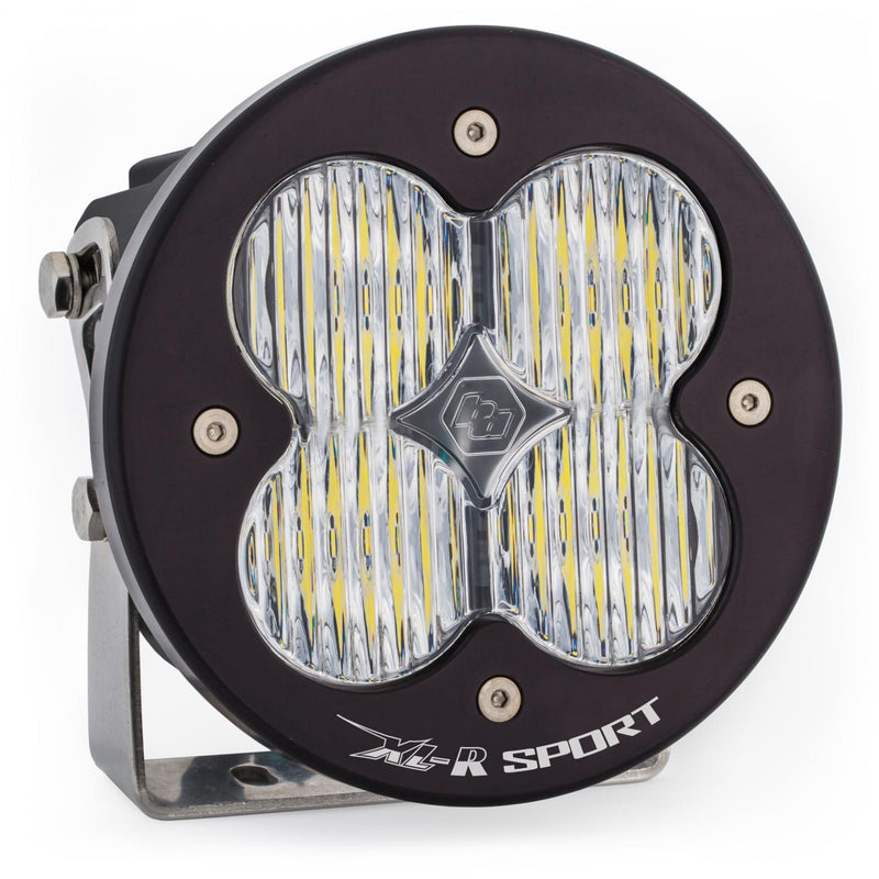 Baja Designs XL-R Sport LED Auxiliary Light Pod, with Wide Cornering pattern and Clear lens, studio photo