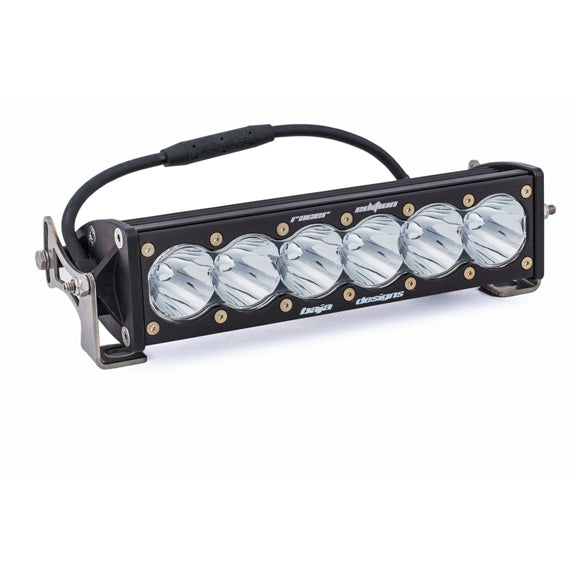 Baja Designs OnX6 Straight Racer Edition LED Light Bar, with 10" size, studio photo