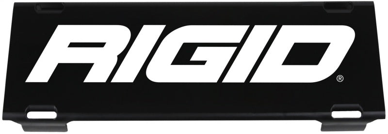 Rigid E-Series 10" Cover in black with white Rigid logo, front view on white
